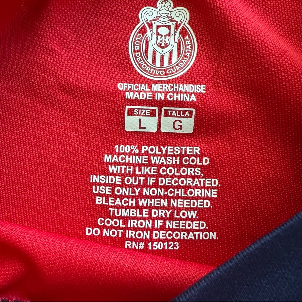 Jersey Chivas Soccer Size Large color Red and blue NWT - Picture 3 of 5